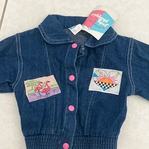 Adorable babies, jeans, snap  jeans jacket